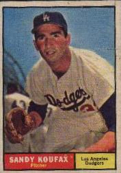 1961 Topps Baseball Cards      344     Sandy Koufax